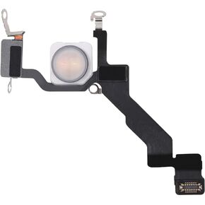 Flash Light Flex Cable Replacement for iPhone 13 Pro Max Repair Flashlight Part Fix Silent Switch with Pre-Installed Metal Bracket Holder 13Promax for A2641, A2643, A2644, A2645, A2484.