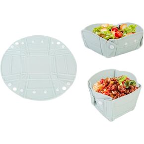 Camping Bowl Collapsible Silicone Bowl Portable Camping Tableware Folding Picnic Bowl for Travel Camping Fridge Food Storage