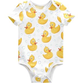 Baby Boy Girl Bodysuits Short Sleeve Unisex Newborn Outfit Clothes Jumpsuit Bodysuit for Babies 0-24 Months