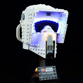 Led Light Set Compatible with Lego Star Wars Scout Trooper Helmet 75305, Lighting for Lego 75305 Building Blocks Model [Model 75305 Not Included]