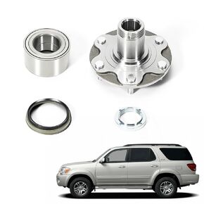 Front Wheel Hub Bearing Kit WH5170112W, Wheel Hub Bearing Assembly Compatible with Toyota 4 Runner/Tundra/Tacoma 2.7L/Sequoia 2WD Only 1996-2007 Replace NT517011 710571