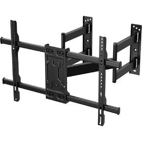 Corner TV Wall Mount Full Motion TV Corner Mount Bracket Fits 32"-65" Flat Curved Screen TVs- Holds 110 lbs Max VESA 600x400mm, Tilt, Swivel and Level by FORGING MOUNT