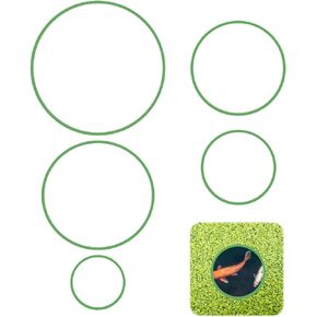 5 PCS Aquarium Feeding Ring, 5 Sizes Aquarium Floating Plant Coral & Fish Feeding Ring for Fish Tank, Round Aquarium Floating Ring for Goldfish, Turtle, Food Feeder to Keep Food and Plants in Place