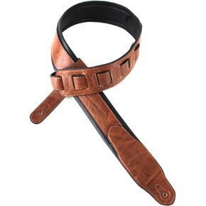 Walker And Williams G-102 Dark London Tan Strap with Padded Glove Leather Back