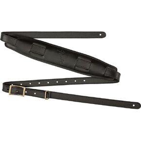 Fender Mustang Saddle Guitar Strap, 2.25in, Black, Standard