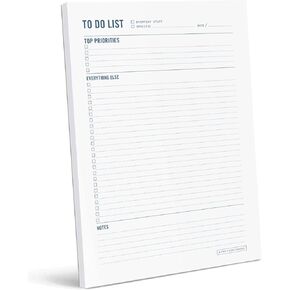 Two Tumbleweeds To Do List Notepad - Daily Task Planner, Checklist, and Organizer - Planner pad for work and school productivity - 7 x 10" - 50 Sheets