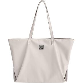 ALUWU Nylon Tote Bag for Women Waterproof Shoulder Handbag Purse with Zipper