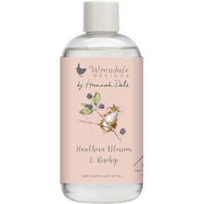 WAX LYRICAL Wrendale Ceramic Reed Diffuser 200ml, Hedgerow, Wax,White