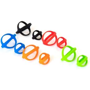 Grifiti Band Joes X Cross Style H-Band 2 and 3 Inch 10 Pack Long Lasting Silicone Bands Cooking Grade Hot Cold UV Chemical Resistant for Slim Wallet, Cards, Jewery Boxes, Small Wraps H Bands