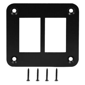 1 Pcs Rocker Switch Cover Black Toggle Switch Holder 8 Gang Panel Housing Bracket with Screws for Car Truck Boat Marine