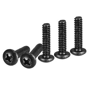 #10-24x1/2" Pan Head Machine Screws, 100Pcs #10 Phillips Drive, UNC Full Thread, Steel Black Oxide Finish, Screws Bolts Kit