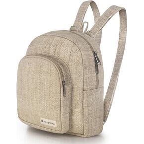 HEMP Mini Backpack – Small Backpack, Mini Travel Backpack, Cute Mini Backpack, Mini Backpack Men, Mini Backpack Women, Small Backpack, Beige
