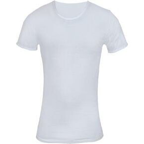 Cottonil Men's Undershirts Egyptian Cotton Men Underwear Crewneck Top Tank White T - Shirt T Shirt Mens Short Sleeves Half Sleeve Vest Premium Soft Clothes (Medium)