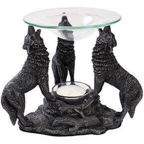 ATL Wolves Oil Burner Home Decor Statue Made of Polyresin