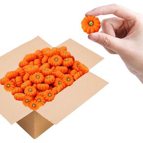 Pumpkin Erasers Bulk Party Favors Mini Pumpkin Erasers for Children Students Back to School Gifts Classroom Counting Math Manipulative Counters Teacher Rewarding Gift 50pcs