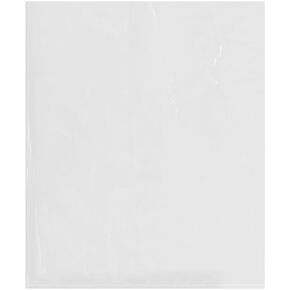 Plymor 15" x 18" (Pack of 100), 2 Mil Flat Open Clear Plastic Poly Bags