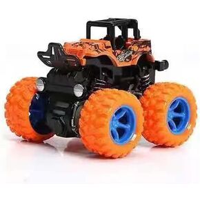Monster Truck Toys, Friction Powered Monster Trucks for Boys, Push and Go Vehicles Toy for Kids, Inertia Vehicle, Stunt On-Road Vehicle, Great for Birthday Party Gift for Boys Girls (4 PCS)