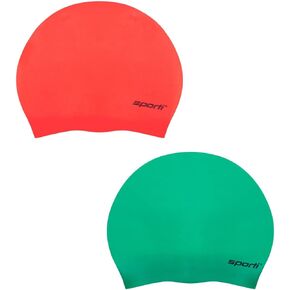 Sporti Long Hair Silicone Swim Cap