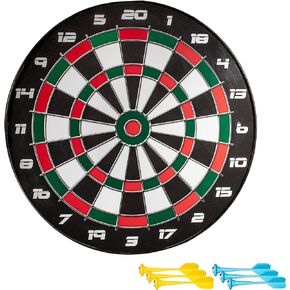 Franklin Sports Magnetic Soft Tip Dartboard Set - Indoor Dart Board + Darts Set for Family + Adults - Magnetic Board + (6) Darts Included