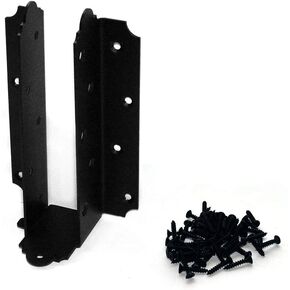 Ozco Building Products 56670 Laredo Sunset 8-inch to 10-inch Joist Hanger Flush (4 per Pack) , Black
