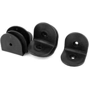 uxcell 50mmx50mm Plastic L Shaped Right Angle Corner Brace Brackets 8 Pcs