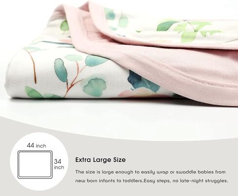 GRSSDER Reversible Baby Swaddle Blankets 2 Pack, Super Soft Jersey Knit Baby Quilt Blanket for Baby Boys, Stretchy Breathable Receiving Blankets 34 x 44 Extra Large for Swaddling, Sea Fish & Space in Saudi Arabia