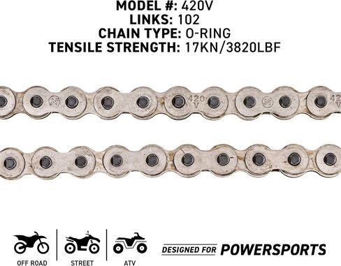 NICHE 420 Drive Chain 128 Links O-Ring with Connecting Master Link for Motorcycle ATV Dirt Bike in Saudi Arabia