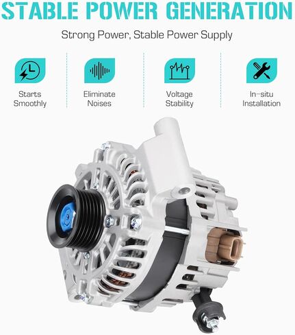 Alternator Fit for Ford Escape 2.5L 2009-2012,Fit for Focus 2.0L 2008-2011,Fit for Fusion 2.5L 2010-2012,Fit for Transit Connect 2.0L 2010-2013,Fit for Mazda Tribute Mercury Mariner 2.5L 2009-2011 in Saudi Arabia