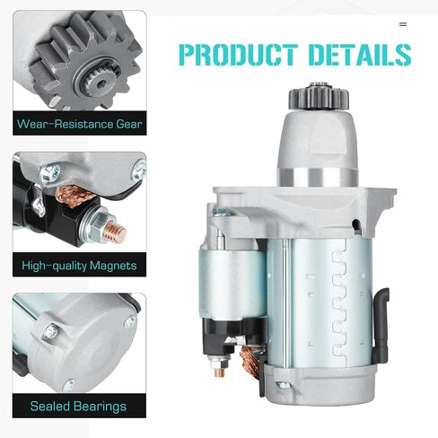 Starter for Toyota Corolla 2.4L 2009 2010, Matrix 2009-2013, for Camry 2002-2017, for Highlander 2004-2019, for RAV4 2006-2018, for Sienna Solara Venza, Replace for 428000-4310 428000-9840 88975515 in Saudi Arabia