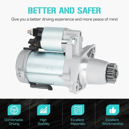 Starter for Toyota Corolla 2.4L 2009 2010, Matrix 2009-2013, for Camry 2002-2017, for Highlander 2004-2019, for RAV4 2006-2018, for Sienna Solara Venza, Replace for 428000-4310 428000-9840 88975515 in Saudi Arabia