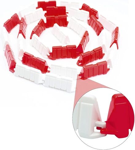 Hobby Fans 120 Pieces RC Car Racing Track Drift Runway Drift Field Fence for 1/14 1/16 1/18 1/24 1/28 Mini RC Car (Red+White) in Saudi Arabia