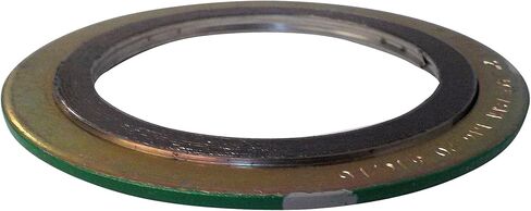 Sur-Seal, Inc. Teadit 900016316GR150 Green Band with Gray Stripe 316LSS/Graphite Spiral Wound Gasket, -150 to 842 Degrees Fahrenheit Temperature Range, 16.63" ID, 20.25" OD, for 16" Pipe Size in Saudi Arabia
