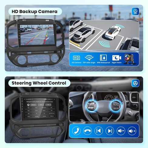 2G+64G لسيارة Chevy Colorado GMC Canyon 2015-2019 Android 13 ستيريو مع Carplay لاسلكي Android Auto، شاشة لمس 9 بوصة راديو السيارة يدعم GPS/WiFi/Bluetooth/FM/SWC/HD كاميرا احتياطية in Saudi Arabia