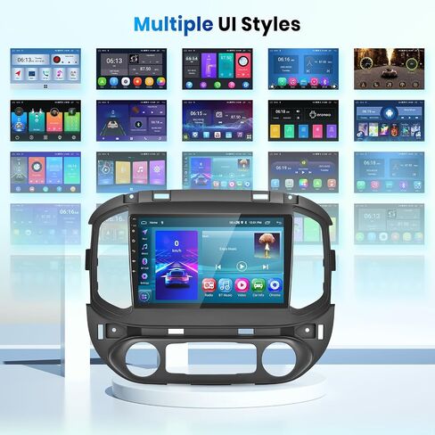 2G+64G لسيارة Chevy Colorado GMC Canyon 2015-2019 Android 13 ستيريو مع Carplay لاسلكي Android Auto، شاشة لمس 9 بوصة راديو السيارة يدعم GPS/WiFi/Bluetooth/FM/SWC/HD كاميرا احتياطية in Saudi Arabia