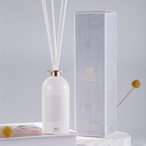 ESNA HOME Luxury Aromatherapy Diffuser Blue Agave & Wild Neroli | 3.5 Fl Oz 100ml Room Diffuser | Home Fragrance for Bedroom Bathroom Office | Scented Oil Reed Diffuser in Kuwait