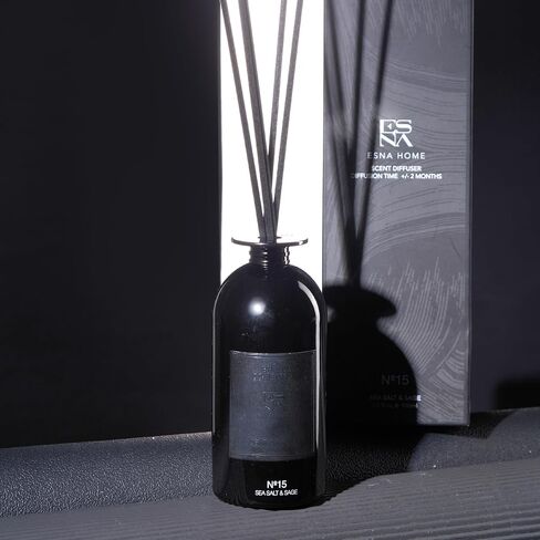 ESNA HOME Luxury Aromatherapy Diffuser Blue Agave & Wild Neroli | 3.5 Fl Oz 100ml Room Diffuser | Home Fragrance for Bedroom Bathroom Office | Scented Oil Reed Diffuser in Kuwait