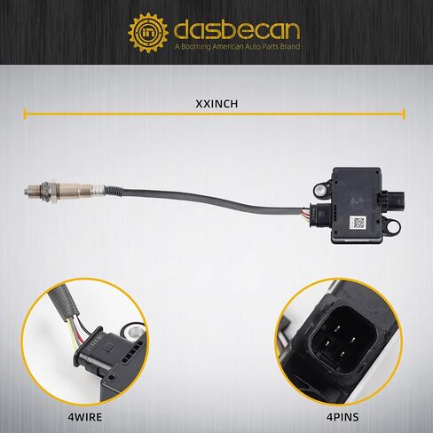 مستشعر المواد الجسيمية من داسبيكان ديزل PM متوافق مع 2019-2024 Ram 2500 3500 6.7L Cummins 4 Pins يستبدل #68354201AB 0281007448 0281007449 in Saudi Arabia