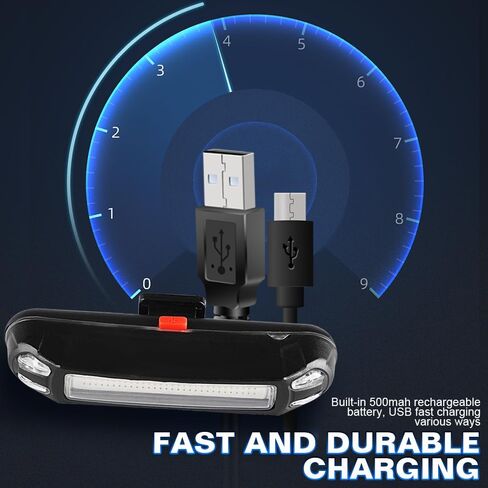 مصباح خلفي للدراجة قابل لإعادة الشحن USB من Chemini، أحمر/أزرق/أخضر 3 ألوان و7 أوضاع إضاءة للدراجة الخلفية مقاومة للماء لركوب الدراجات، وحقائب الظهر، وخوذة-عبوة واحدة in Kuwait