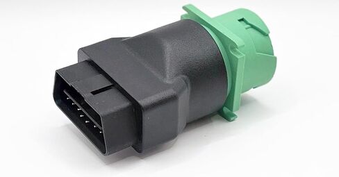 OBD2 Adapter,9 pin to OBD2 Adapter,16 Pin OBD2 Male to 9 Pin Green J1939 Green Female Adapter,Diagnose Cable Adapter Fit for Freight Liner ELD Tracker and Diagnostic Scanner/Device in Saudi Arabia