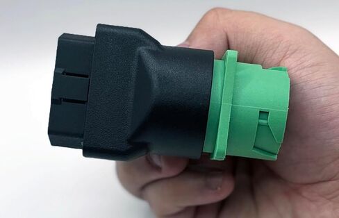 OBD2 Adapter,9 pin to OBD2 Adapter,16 Pin OBD2 Male to 9 Pin Green J1939 Green Female Adapter,Diagnose Cable Adapter Fit for Freight Liner ELD Tracker and Diagnostic Scanner/Device in Saudi Arabia