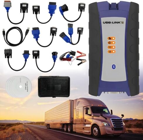 124032 أداة ماسح ضوئي تشخيصي متوافقة مع Nexiq USB Link 2، أداة تشخيص الماسح الضوئي لحفارة الشاحنات العالمية من Nexiq لـ Nexiq USB Link 2 محول واجهة بلوتوث للشاحنة الثقيلة in Kuwait