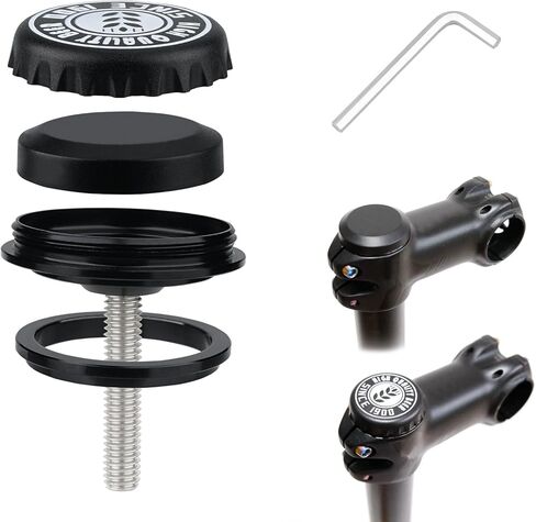 Hidden Bike Mount for AirTag with 2 Caps, Waterproof Bicycle Holder for Mountain Bikes 1-1/8" or 1-1/4"(28.6mm/31.8mm) Anti-Theft Protection in Kuwait