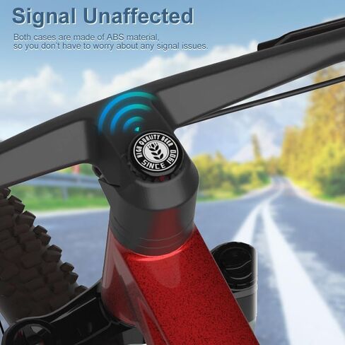 Hidden Bike Mount for AirTag with 2 Caps, Waterproof Bicycle Holder for Mountain Bikes 1-1/8" or 1-1/4"(28.6mm/31.8mm) Anti-Theft Protection in Kuwait