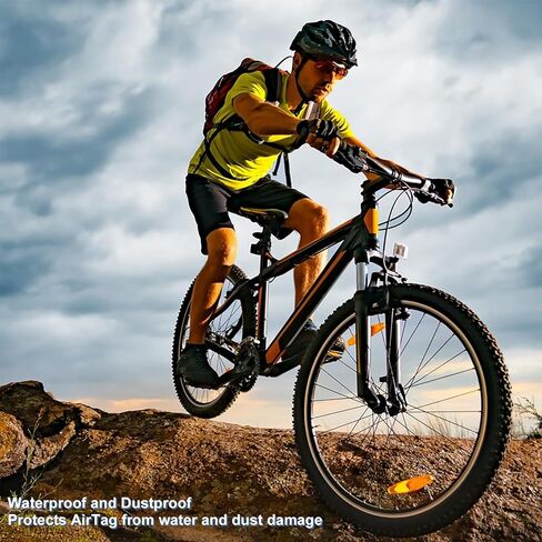 Hidden Bike Mount for AirTag with 2 Caps, Waterproof Bicycle Holder for Mountain Bikes 1-1/8" or 1-1/4"(28.6mm/31.8mm) Anti-Theft Protection in Kuwait