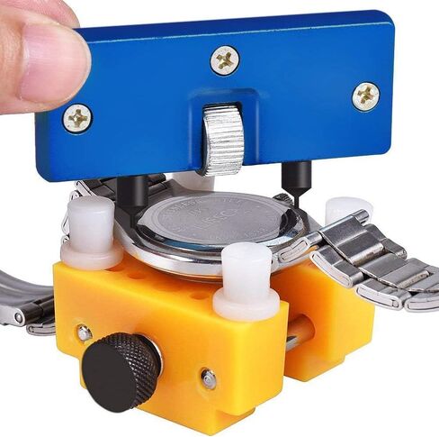 MMOBIEL Watch Case Back Opener Adjustable Remover Screw Wrench and Watch Holder Tool for Battery Replacing and Repair in Saudi Arabia