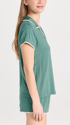 Eberjey Women's Frida- The Whip Stitch Cami & Short Set in Saudi Arabia