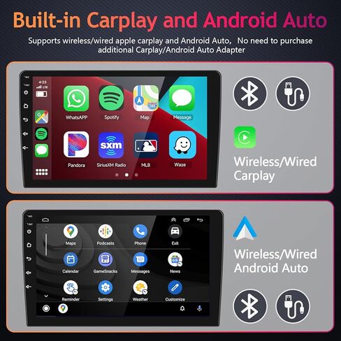 【2G+64G】 10.1" Wireless Carplay Car Stereo for Toyota Camry 2012-2014 with Canbus Wireless Android Auto,Podofo HD IPS Touch Screen Car Radio Bluetooth with GPS FM Radio WiFi Rear Backup Camera in Saudi Arabia