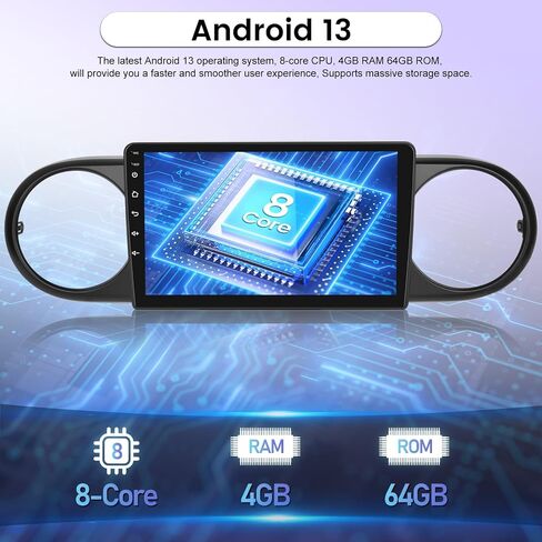 [8 Core 4+64G] Android Car Radio for Toyota Scion xB 2007-2019 - 9 Inch 1280 * 720 IPS Touchscreen Car Stereo - Wireless Carplay and Android Auto - DSP 32EQ / GPS/WiFi + AHD Backup Camera in Saudi Arabia