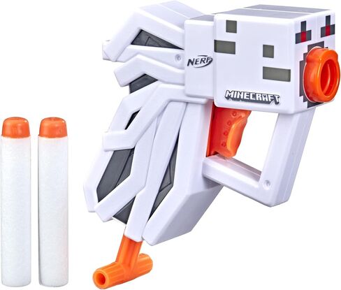 مسدس NERF MicroShots Minecraft Ghast Mini Blaster، يتضمن 2 سهام النخبة الرسمية، وأشياء تخزين عيد الميلاد، وتصميم Minecraft Ghast Mob صغير in Saudi Arabia