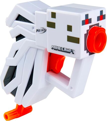 مسدس NERF MicroShots Minecraft Ghast Mini Blaster، يتضمن 2 سهام النخبة الرسمية، وأشياء تخزين عيد الميلاد، وتصميم Minecraft Ghast Mob صغير in Saudi Arabia